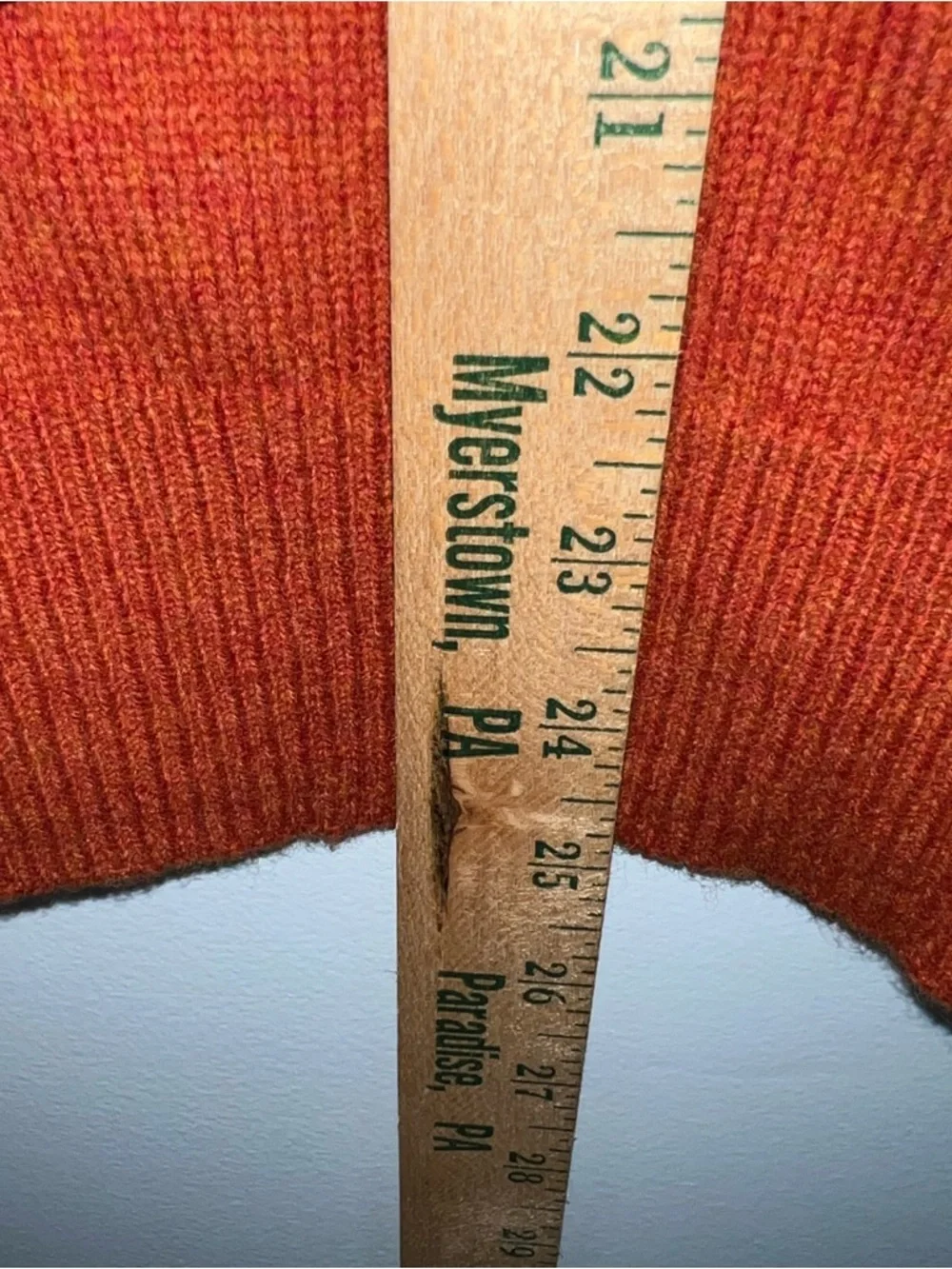 Polo by Ralph Lauren V-Neck Sweater - Rust Orange with Green Pony - Picture 10 of 12